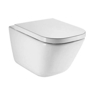 Унитаз подвесной Roca The Gap Clean Rim 34647L000 + 801472001 с пневмокрышкой Slim